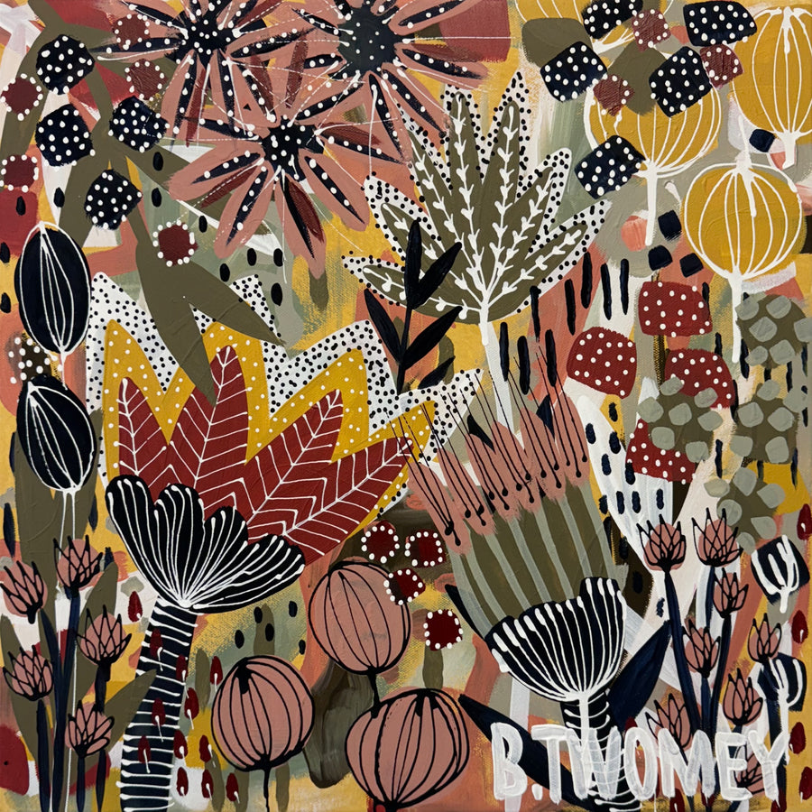 ‘Wild Bloom Riot I' (45cm x 45cm)