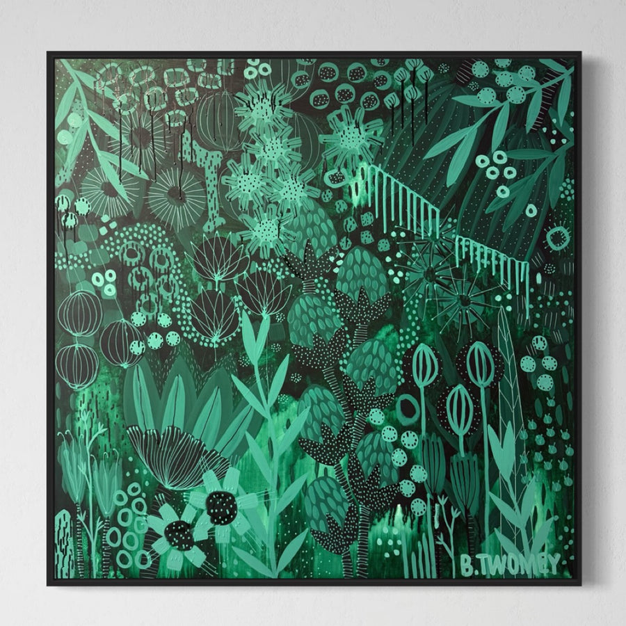 'Study In Green’ (101cm x 101cm)