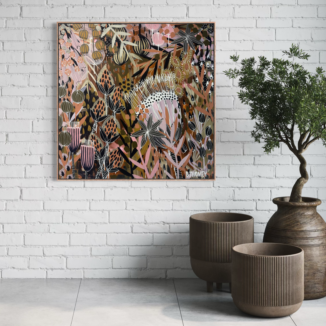 'Pink Palms' Limited Edition Reproduction Prints