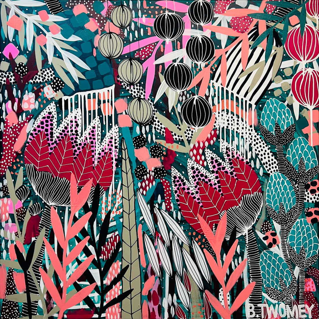 ‘Afternoon Garden’ (101cm x 101cm)