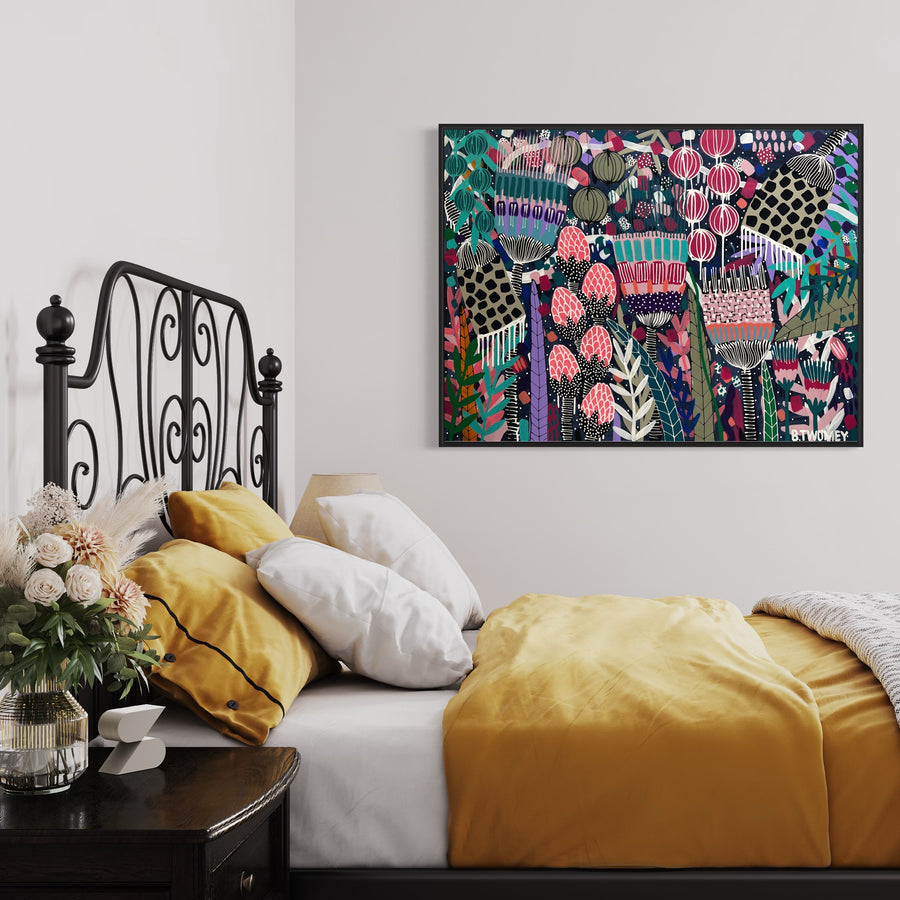 'Wild Blooms’ (122cm x 92cm) - SOLD