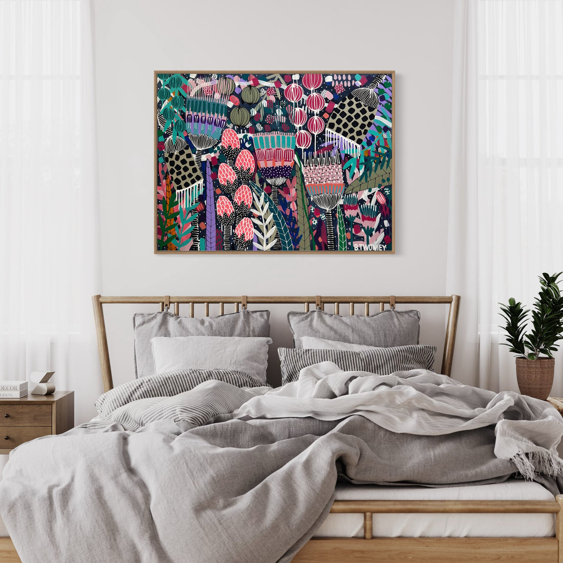 'Wild Blooms’ (122cm x 92cm) - SOLD