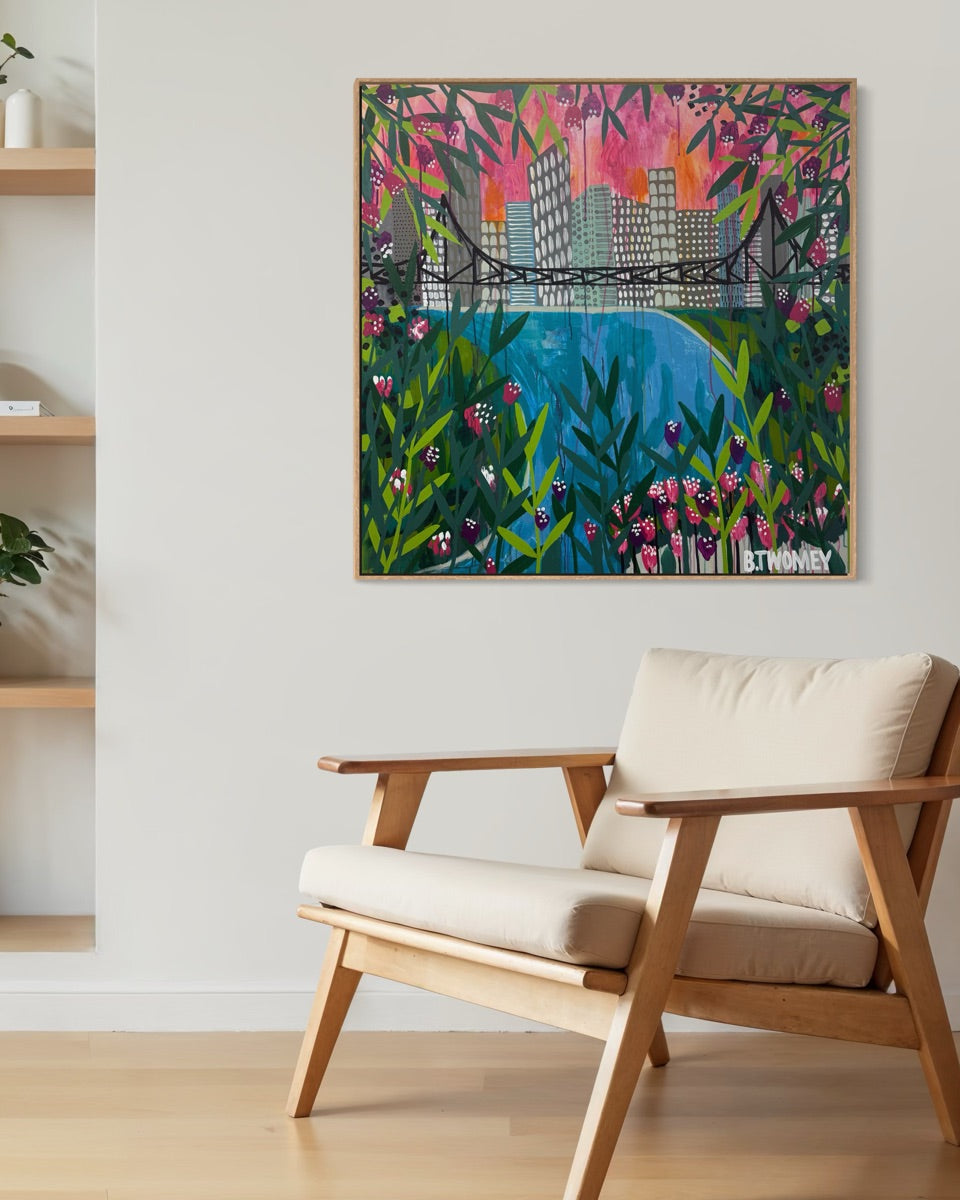 'Story Bridge IX' (101cm x 101cm)