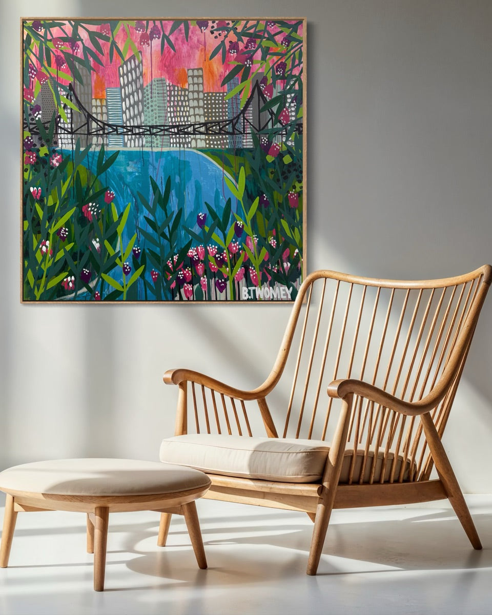 'Story Bridge IX' (101cm x 101cm)