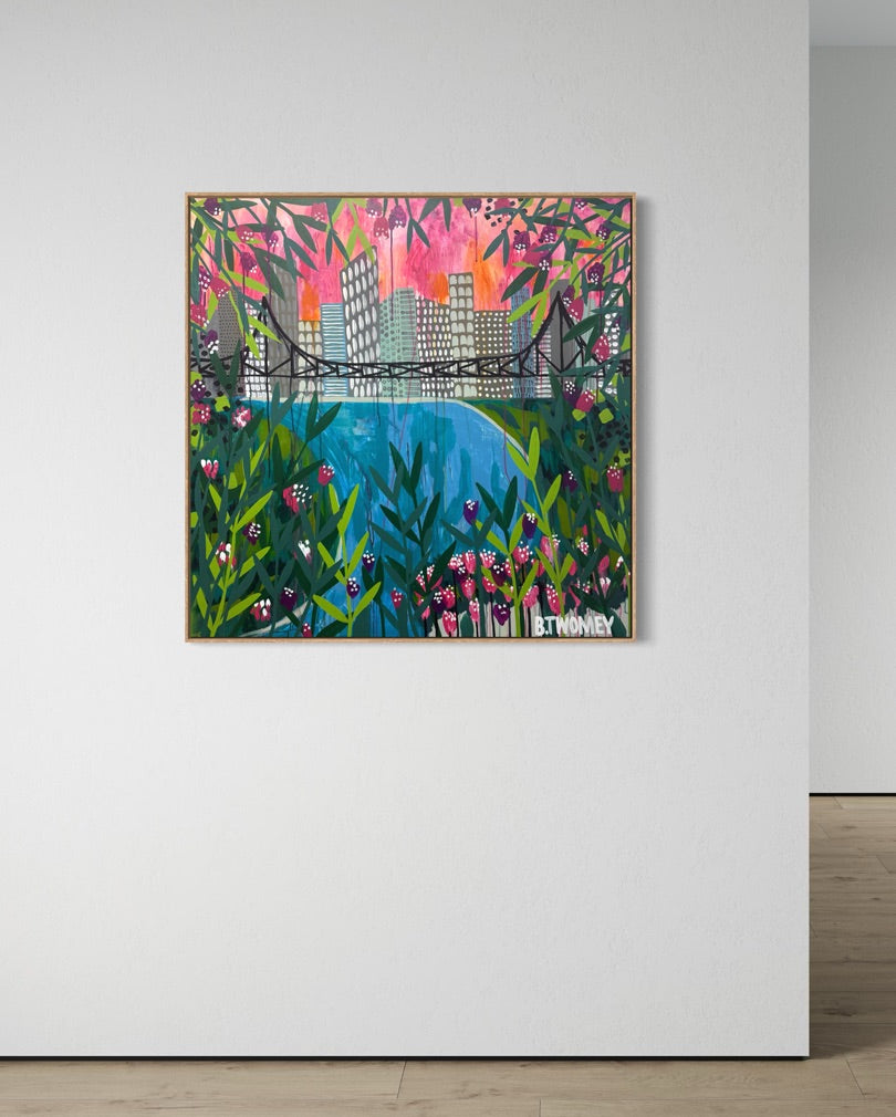 'Story Bridge IX' (101cm x 101cm)