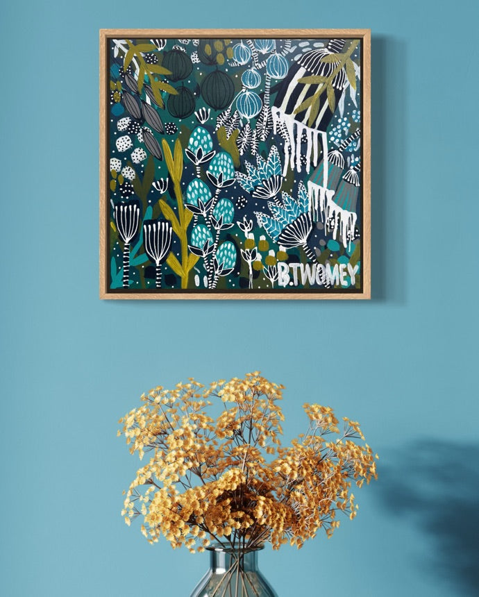 Coral Palms (30cm x 30cm)