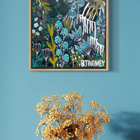 Coral Palms (30cm x 30cm)