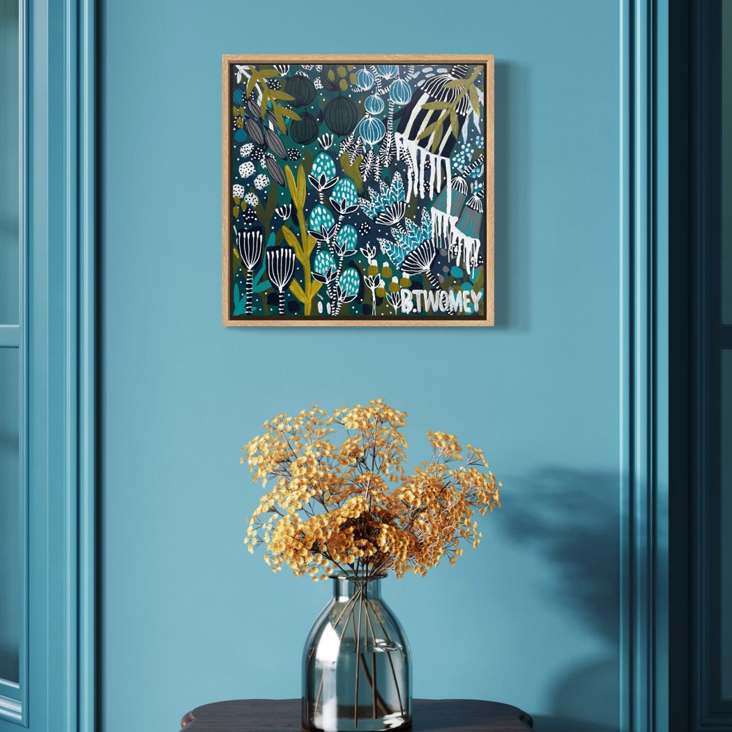 Coral Palms (30cm x 30cm)