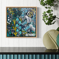 Coral Palms (30cm x 30cm)