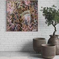 Pink Palms (101x101)