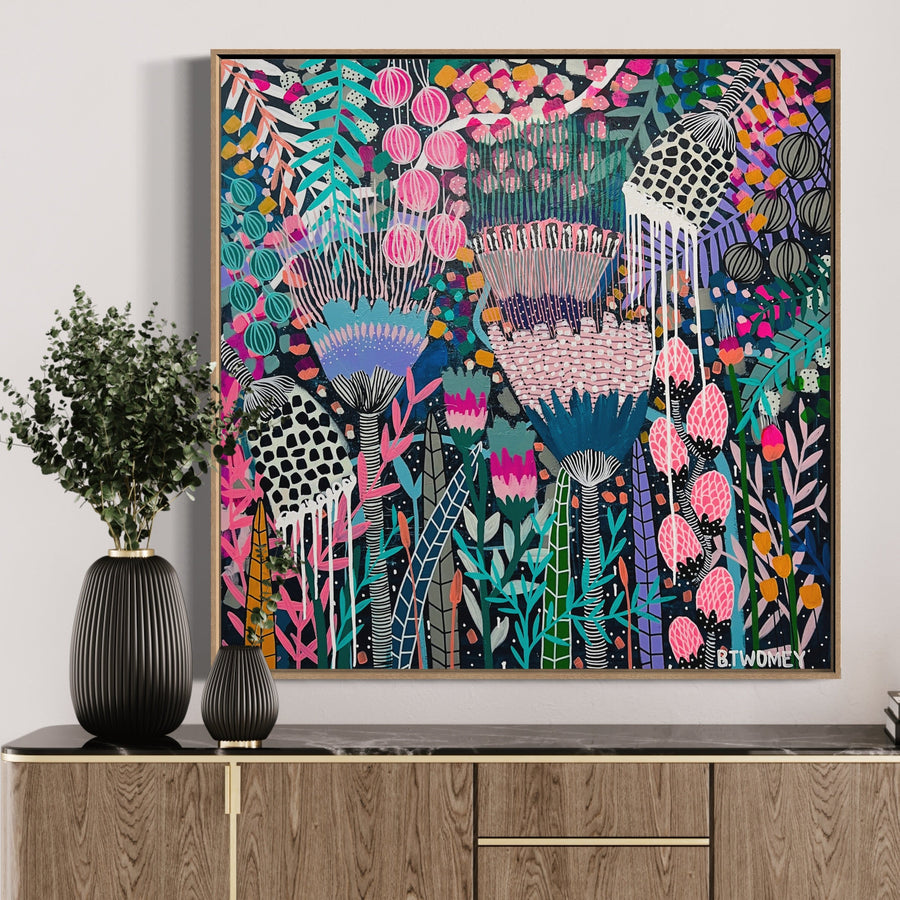 'Garden of Eden' (101.6cm x 101.6cm) SOLD